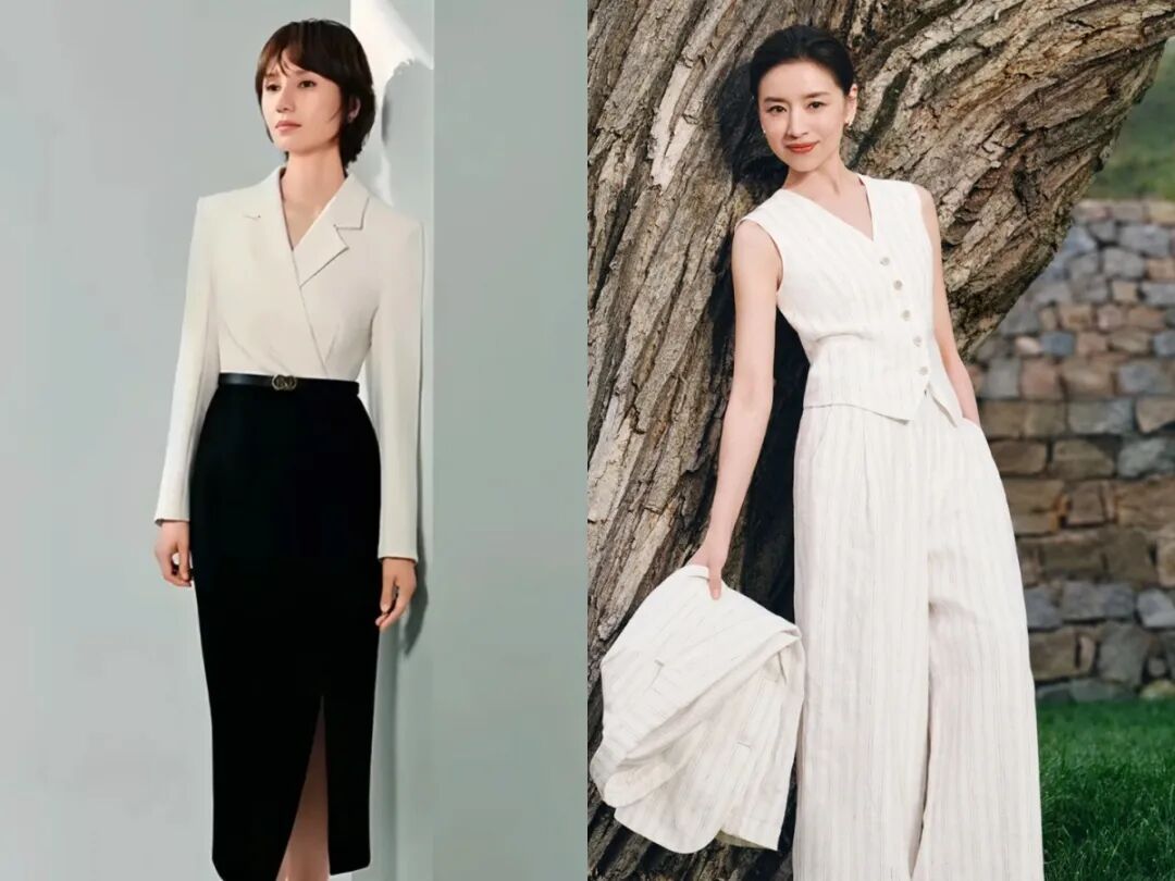 袁泉董洁穿搭技巧_衣品 女明星_极简高智风穿搭