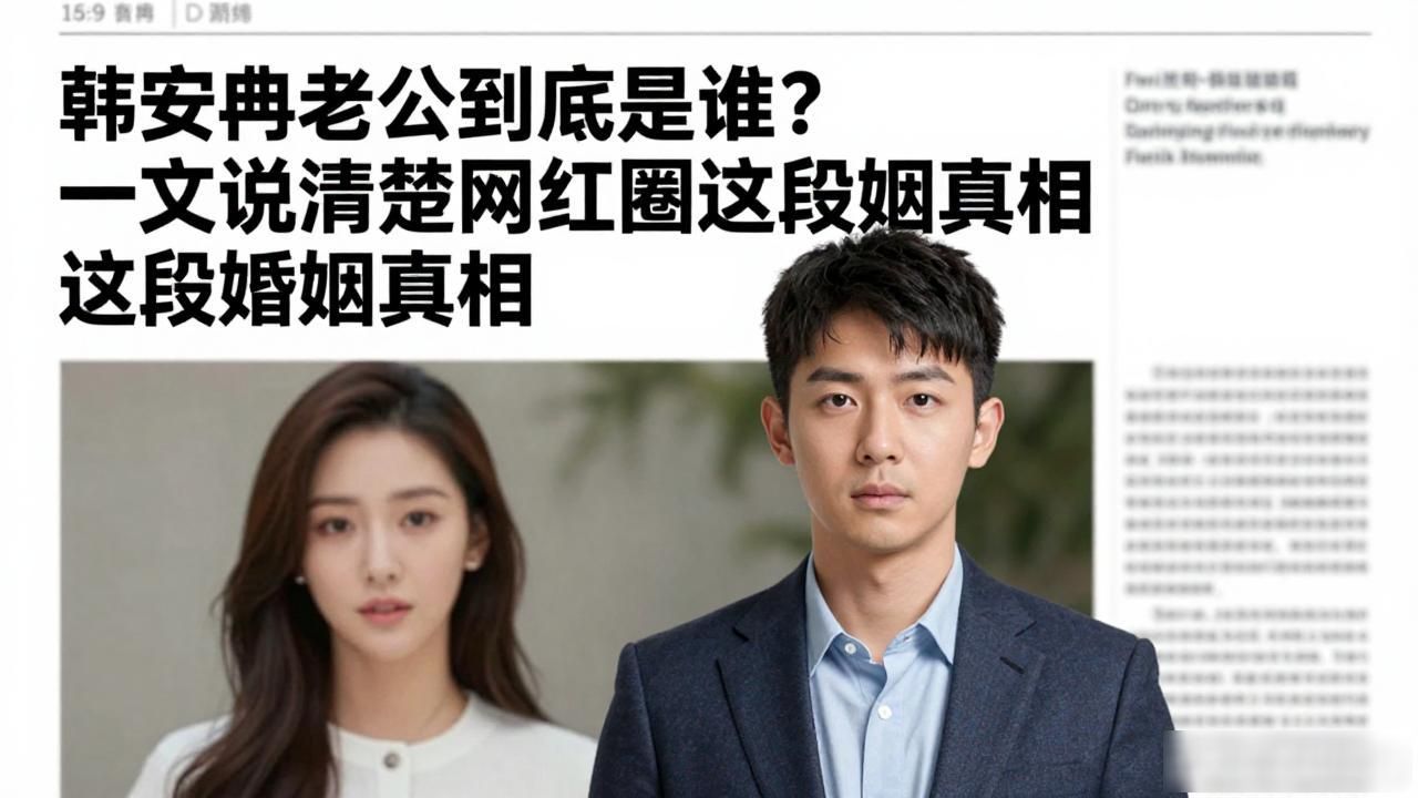 韩安冉老公到底是谁？一文说清楚网红圈这段婚姻真相