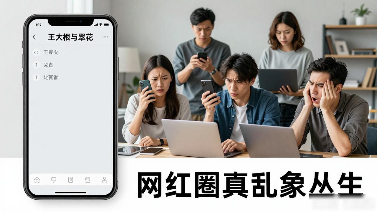 听王大根和翠花录音内容太疯狂，PUA口才比小二娃还惊人，网友炸锅讨论不断，网红圈真乱象丛生